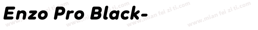 Enzo Pro Black字体转换